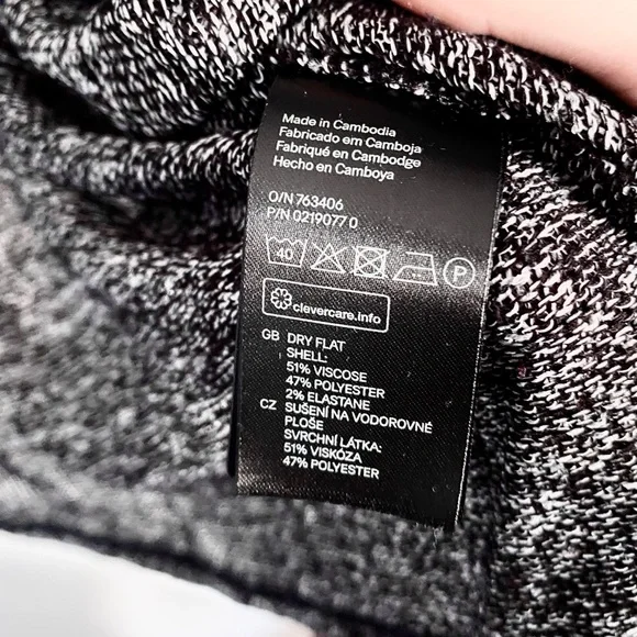 H&M Marled Grey Lightweight Robe Cardigan - Picture 4 of 4